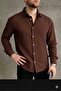 Men's Linen Oversize Plain Shirt - 2