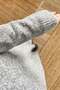 Gray Soft Textured Knitwear Dress - 7