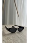 Vela Women's Black Retro Narrow Sunglasses – Minimal Thin Frame, Uv400 Protection, 90S Style - 2