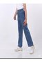 Girl's Trendy Elastic Waist Comfortable Cut Jeans Comfortable Cut Trousers - 3