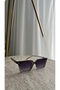 Aria Women's Smoked Gradient Glass Modern Design Sunglasses – Uv400 Protection, Stylish Square Frame - 3
