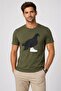 Pamuklu Modern Amusement Cali Crown Print T-Shirt