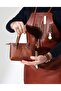 Mini Tote Genuine Leather Stylish Practical Minimal Bag. Birthday & Mother's Day & Valentine's Day Gift - 2