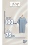 Light Blue Hooded Beach and Bath Poncho - Unisex Adult Bathrobe Towel - Made of Defol - 5
