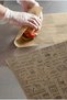 50 Pieces of Self-Patterned Oil Paper |   Printed Kraft Serving Paper |   Service and Presentation Paper |   40X27 cm - 4