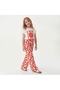 Girls' Loose-Ended Short Sleeve Set - 2