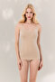Women's 3-Pack Modal & Cotton Thin Strap Tank Tops - Soft Textured & Breathable Everyday Wear - 4