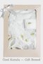 Baby Girl Special Occasion Dress with Ribbon Embroidery and Rose Detail Luxury Gift Box Set - 5 Pieces - 6