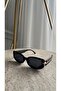 Women's Black Stylish Sunglasses – Modern Retro Design, Uv400 Protection - 3