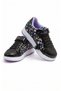 Girl's Shiny Glittery Sports Shoes with Single Strap, Velcro, Tassel Detail and Patterned Casual Sneaker - 3