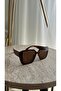 Vion Women's Brown Large Square Sunglasses – Stylish Modern Design, Uv400 Protection - 2