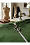 Women's Khaki Green Ribbed Camisole with Half Zipper Detail on the Front, Short Sleeve Slim Fit Blouse - 5