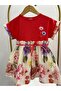 Girls' Flower-Patterned Summer Dress - 7