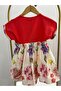 Girls' Flower-Patterned Summer Dress - 8