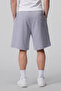 Extra Loose Unisex Deep Pockets Bermuda Plus Size Oversize Elastic Waist Baggy Summer Shorts - 4