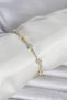 Brass Gold Color Zircon Stone Star Model Women's Bracelet