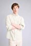 Regular Fit Polo Collar Linen Blend Long Sleeve Shirt F9322Ax26Sp - 3