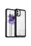 Nothing Phone (1) Case Camera Protected Shock Absorbing Transparent Back Cover Black - 2