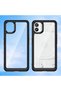 Nothing Phone (1) Case Camera Protected Shock Absorbing Transparent Back Cover Black - 5