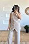 Md Stone Vest Pants Set - 7