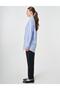 تونيك مريح مصنوع من القطن بنسبة 100% باللون الأزرق الملكي - 3
