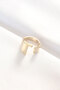 Gold Rk Adjustable Ring with Letter t - 2