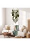 معلقة جدارية من الماكراميه على شكل ورقة شجر من ويلدومكور، نسيج بوهيمي - 2