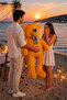 200160 Large Size Plush Teddy Bear with Bow Tie - Cute Gift for Your Loved One