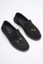 Women's Casual Suede Loafer Shoes – Comfortable, Non-Slip Sole, Stylish Buckle Design - 3