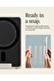 Classic LS (MagFit) MagSafe Wallet Card Holder [3 Cards] Hardshell for iPhone 17/16/15/14/13/12 Pixel 10 PixelSnap & MagSafe Compatible Magnetic Cases - Stone - 5
