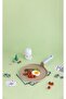 ,Crepe Pan26cm,Die cast aluminum non stick ceramic coating,(2 town beige in &cyan out)
