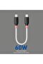 كابل شحن سريع USB Type-C إلى Type-C بقوة 60 واط |   شحن وسينكرونيز أقصى قدر من الطاقة |   كابل USB-C مضفر متين