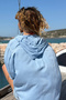 Italian Indigo Hooded Washed Studded Pocketed Cotton Loose Woven Shirt 75 55 - 4