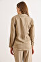 Women's Mink Textured Contrast Striped Regular Fit Shirt Gml-19001405 - 6