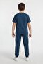 Blue Crocodile Printed Tracksuit Boys' T-Shirt 2-Piece Set 23915 - 4