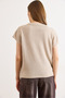 Women's Stone Wide Collar Bat Seasonal Knitwear Blouse Blz-19003248 - 6