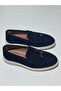 Black Leather Men's Tassel Loafer Shoes - 6