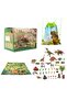 Educational Dinosaur Toy Set,Lifelike Scene,DIY Play,Plastic for Kids