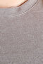 Real Plus Size Women's Waffle Textured T-Shirt 20033 Sutlu Brown - 4