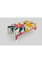 Modern retro floral pattern digital print stain-resistant rectangular tablecloth - 4