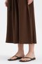 Women's Long Dress with Floral Detail on the Front and Lined Design - 7