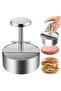 Stainless Steel Burger Maker,Adjustable Press,Non-Stick,for Beef & Vegetables