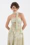 Women's Three-Piece Scarf Detailed Top and Bottom Design Skirt Set - 3