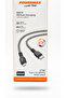 كابل MX74 27W من النوع C إلى Lightning للشحن السريع ونقل البيانات، مقاوم للكسر، بطول 1000 مم، مجدول باللون الرمادي