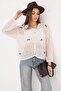 Women's Bow Detailed Button Closure Knitwear Knitted Cardigan 260547 - 265282 - 3