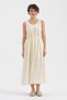 Women's Belt Detailed Sleeveless Lined Design Dress - 2