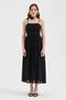 Women's Rose Accessory Detailed Rope Strap Lined Design Dress