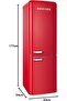 300L Bottom Mount Retro Style Refrigerator - 5