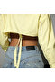 Women's Open Crop Shirt Bustier Blouse Stylish Design - 3