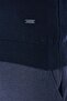 Navy Blue V-Neck Pocketless Slim Fit Classic Wool Knitwear Sweater 1012255003 - 5